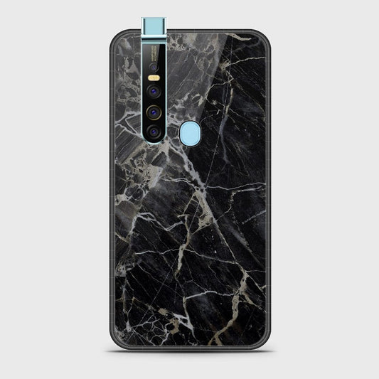 Tecno Camon 15 Pro Cover- Black Marble Series - HQ Ultra Shine Premium Infinity Glass Soft Silicon Borders Case