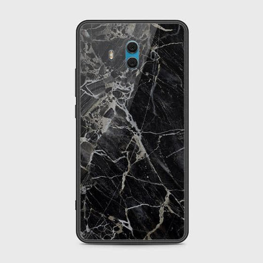 Huawei Mate 10 Cover - Black Marble Series - HQ Ultra Shine Premium Infinity Glass Soft Silicon Borders Case