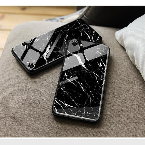 iPhone 5s Cover - Black Marble Series - HQ Ultra Shine Premium Infinity Glass Soft Silicon Borders Case
