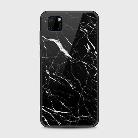 Honor 9S Cover - Black Marble Series - HQ Ultra Shine Premium Infinity Glass Soft Silicon Borders Case
