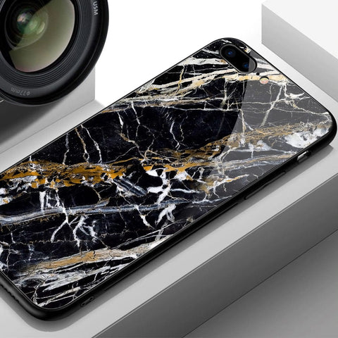 Samsung Galaxy S7 Edge Cover- Black Marble Series - HQ Ultra Shine Premium Infinity Glass Soft Silicon Borders Case