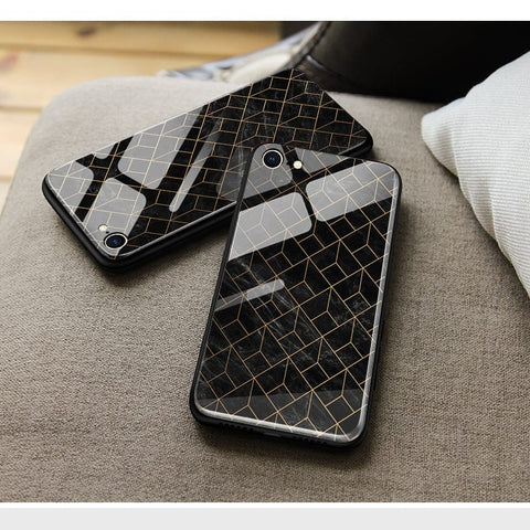 Infinix Hot 9 Play Cover- Black Marble Series - HQ Ultra Shine Premium Infinity Glass Soft Silicon Borders Case