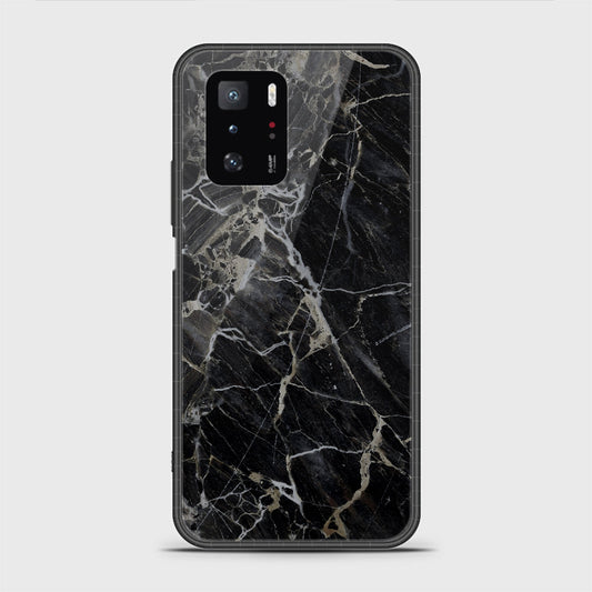 Xiaomi Poco X3 GT Cover - Black Marble Series - D126 - HQ Ultra Shine Premium Infinity Glass Soft Silicon Borders Case ( Fast Delivery )