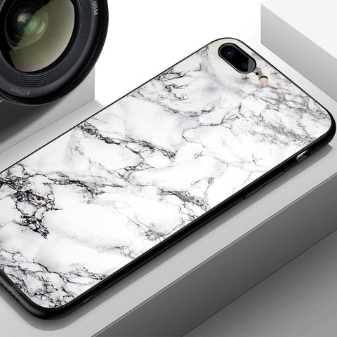 Oppo A37 Cover- White Marble Series - HQ Ultra Shine Premium Infinity Glass Soft Silicon Borders Case