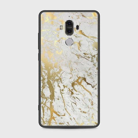 Huawei Mate 9 Cover - White Marble Series - HQ Ultra Shine Premium Infinity Glass Soft Silicon Borders Case