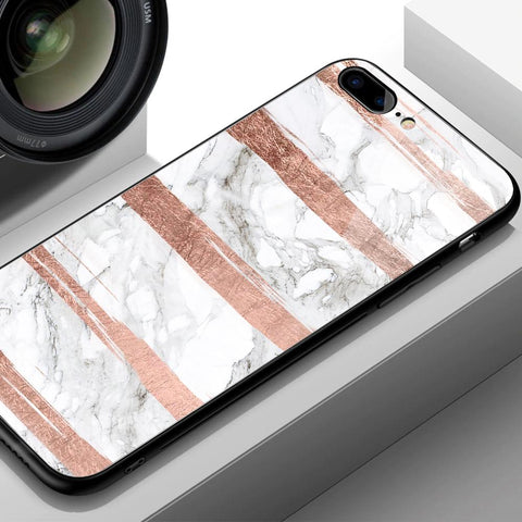 Oppo Reno 4 Cover - White Marble Series - HQ Ultra Shine Premium Infinity Glass Soft Silicon Borders Case