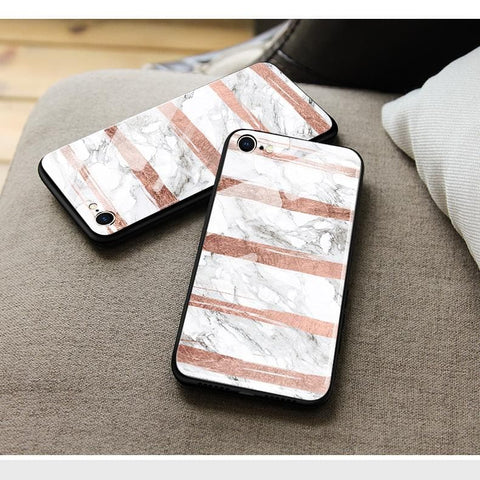 iPhone 5s Cover - White Marble Series - HQ Ultra Shine Premium Infinity Glass Soft Silicon Borders Case