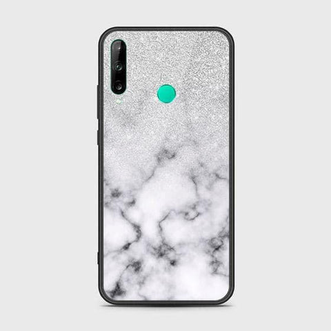 Honor 9C Cover - White Marble Series - HQ Ultra Shine Premium Infinity Glass Soft Silicon Borders Case