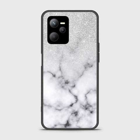 Realme C35 Cover- White Marble Series - HQ Ultra Shine Premium Infinity Glass Soft Silicon Borders Case