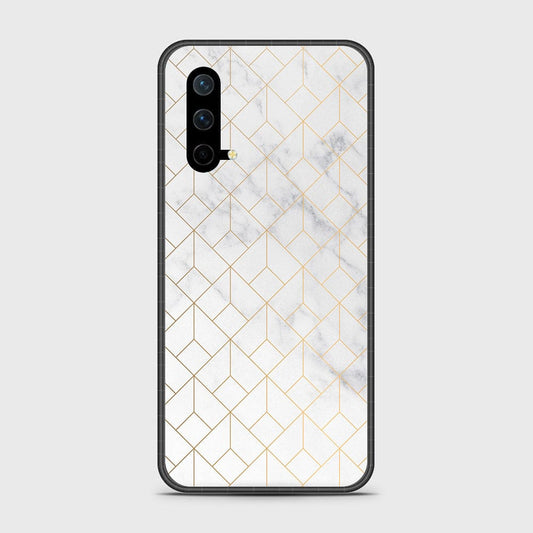 OnePlus Nord CE 5G Cover- White Marble Series 2 - HQ Ultra Shine Premium Infinity Glass Soft Silicon Borders Case