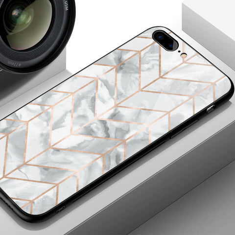 Samsung Galaxy J7 Prime Cover- White Marble Series 2 - HQ Ultra Shine Premium Infinity Glass Soft Silicon Borders Case