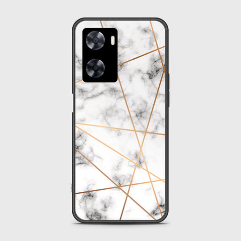 OnePlus Nord N20 SE Cover- White Marble Series 2 - HQ Ultra Shine Premium Infinity Glass Soft Silicon Borders Case