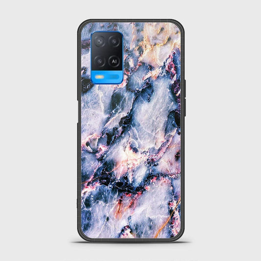 Oppo A54 4G Cover- Colorful Marble Series - HQ Ultra Shine Premium Infinity Glass Soft Silicon Borders Case