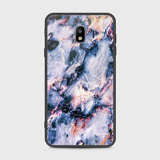 Samsung Galaxy J4 2018 Cover - Colorful Marble Series - HQ Ultra Shine Premium Infinity Glass Soft Silicon Borders Case