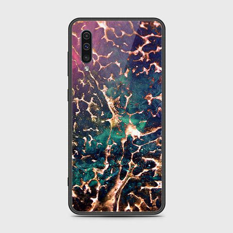 Samsung Galaxy A50 Cover - Colorful Marble Series - HQ Ultra Shine Premium Infinity Glass Soft Silicon Borders Case