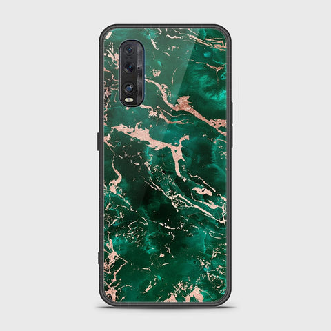 Oppo Find X2 Cover- Colorful Marble Series - HQ Ultra Shine Premium Infinity Glass Soft Silicon Borders Case