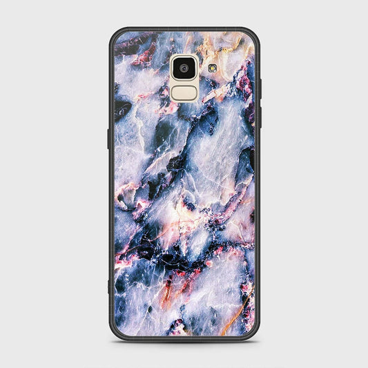 Samsung Galaxy J6 2018 Cover - Colorful Marble Series - HQ Ultra Shine Premium Infinity Glass Soft Silicon Borders Case