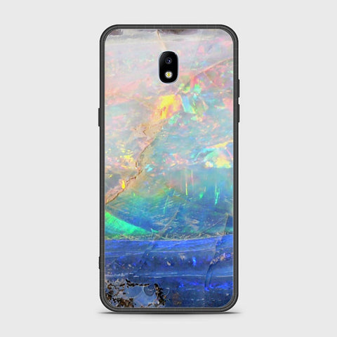 Samsung Galaxy J7 Pro / J7 2017 / J730 Cover - Colorful Marble Series - HQ Ultra Shine Premium Infinity Glass Soft Silicon Borders Case