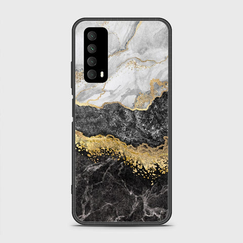 Huawei Y7a Cover- Colorful Marble Series - HQ Ultra Shine Premium Infinity Glass Soft Silicon Borders Case