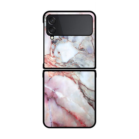 Samsung Galaxy Z Flip 4 5G Cover- Colorful Marble Series - HQ Premium Shine Durable Shatterproof Case - Soft Silicon Borders