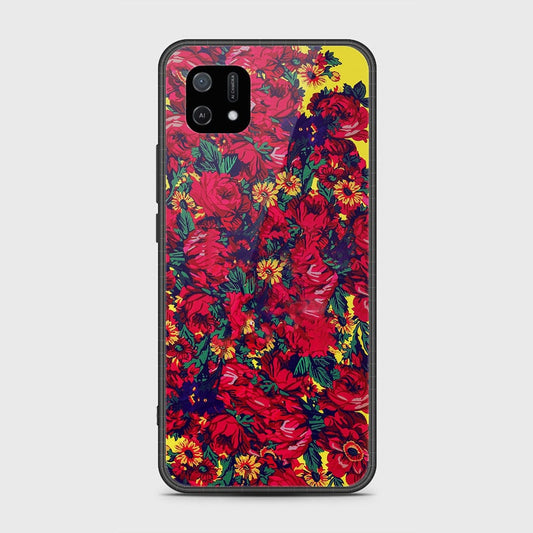 Oppo A16e Cover- Floral Series - HQ Ultra Shine Premium Infinity Glass Soft Silicon Borders Case