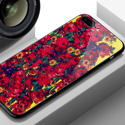 Samsung Galaxy J7 Prime Cover- Floral Series - HQ Ultra Shine Premium Infinity Glass Soft Silicon Borders Case