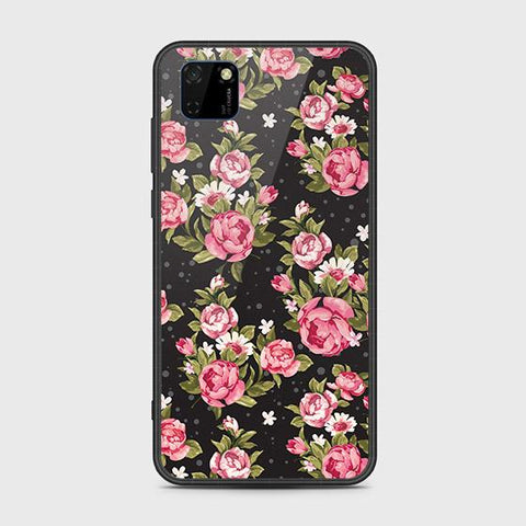 Honor 9S Cover - Floral Series - HQ Ultra Shine Premium Infinity Glass Soft Silicon Borders Case