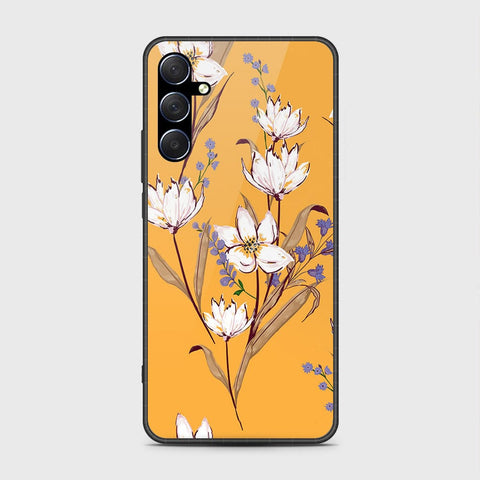 Samsung Galaxy M34 5G Cover- Floral Series - HQ Ultra Shine Premium Infinity Glass Soft Silicon Borders Case