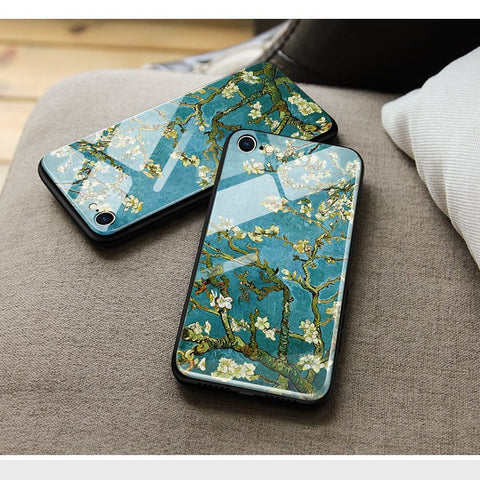 iPhone 15 Cover- Floral Series 2 - HQ Ultra Shine Premium Infinity Glass Soft Silicon Borders Case