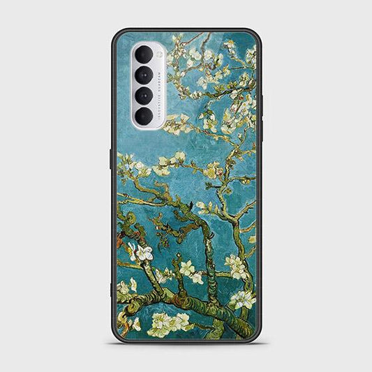 Oppo Reno 4 Pro Cover - Floral Series 2 - HQ Ultra Shine Premium Infinity Glass Soft Silicon Borders Case