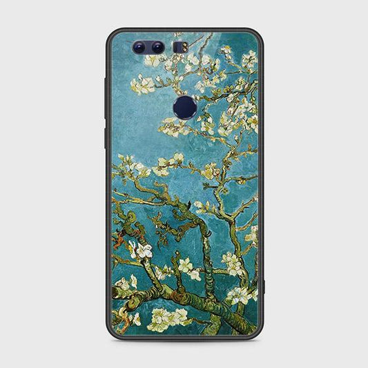 Huawei Honor 8 Cover - Floral Series 2 - HQ Ultra Shine Premium Infinity Glass Soft Silicon Borders Case