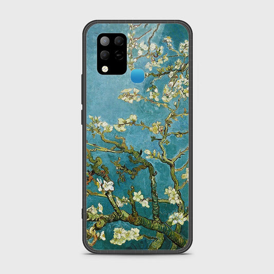 Infinix Hot 10s Cover- Floral Series 2 - HQ Ultra Shine Premium Infinity Glass Soft Silicon Borders Case