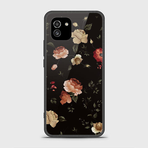 Samsung Galaxy A03 Cover- Floral Series 2 - HQ Ultra Shine Premium Infinity Glass Soft Silicon Borders Case