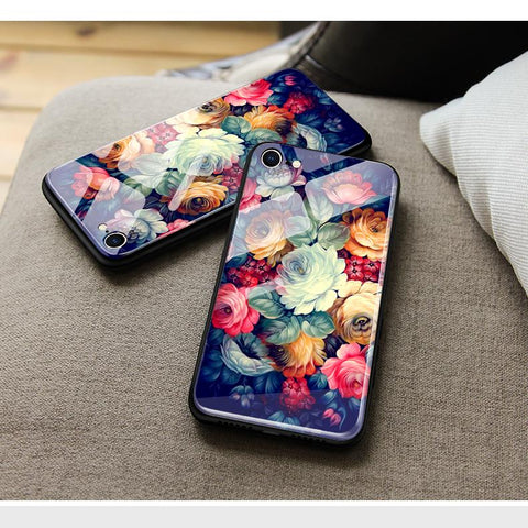Xiaomi Redmi Note 9S Cover - Floral Series 2 - HQ Ultra Shine Premium Infinity Glass Soft Silicon Borders Case