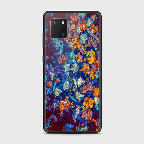 Samsung Galaxy Note 10 Lite Cover - Floral Series 2 - HQ Ultra Shine Premium Infinity Glass Soft Silicon Borders Case