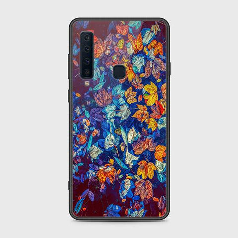 Samsung Galaxy A9 2018 Cover - Floral Series 2 - HQ Ultra Shine Premium Infinity Glass Soft Silicon Borders Case