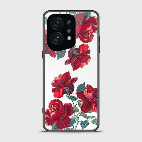 Oppo Find X5 Cover - Floral Series 2 - HQ Ultra Shine Premium Infinity Glass Soft Silicon Borders Case