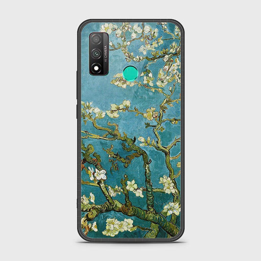 Huawei P smart 2020 Cover - Floral Series 2 - HQ Ultra Shine Premium Infinity Glass Soft Silicon Borders Case