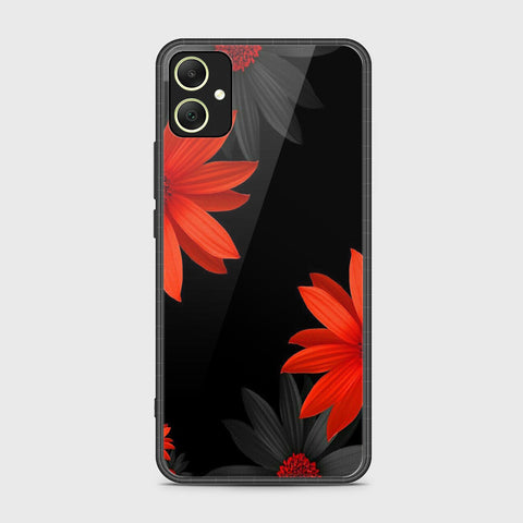 Samsung Galaxy A05 Cover- Floral Series 2 - HQ Ultra Shine Premium Infinity Glass Soft Silicon Borders Case