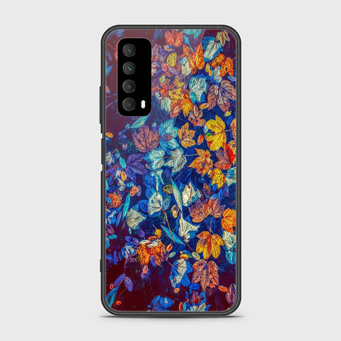 Huawei Y7a Cover- Floral Series 2 - HQ Ultra Shine Premium Infinity Glass Soft Silicon Borders Case