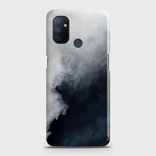 OnePlus Nord N100 Cover - Matte Finish - Trendy Misty White and Black Marble Printed Hard Case with Life Time Colors Guarantee