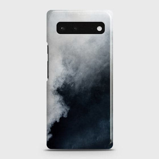 Google Pixel 6 Cover - Matte Finish - Trendy Misty White and Black Marble Printed Hard Case with Life Time Colors Guarantee