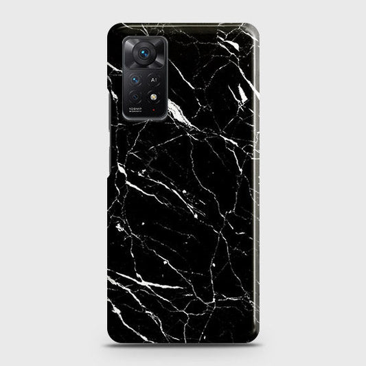 Xiaomi Redmi Note 11 Cover - Trendy Black Marble Printed Hard Case with Life Time Colors Guarantee ( Fast Delivery )