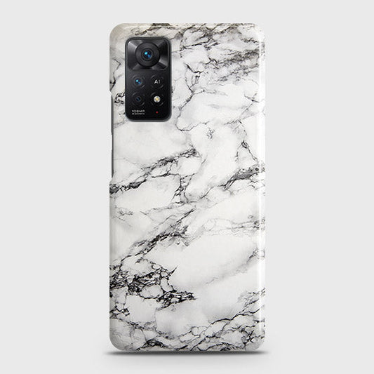 Xiaomi Redmi Note 11 Cover - Matte Finish - Trendy Mysterious White Marble Printed Hard Case with Life Time Colors Guarantee ( Fast Delivery )