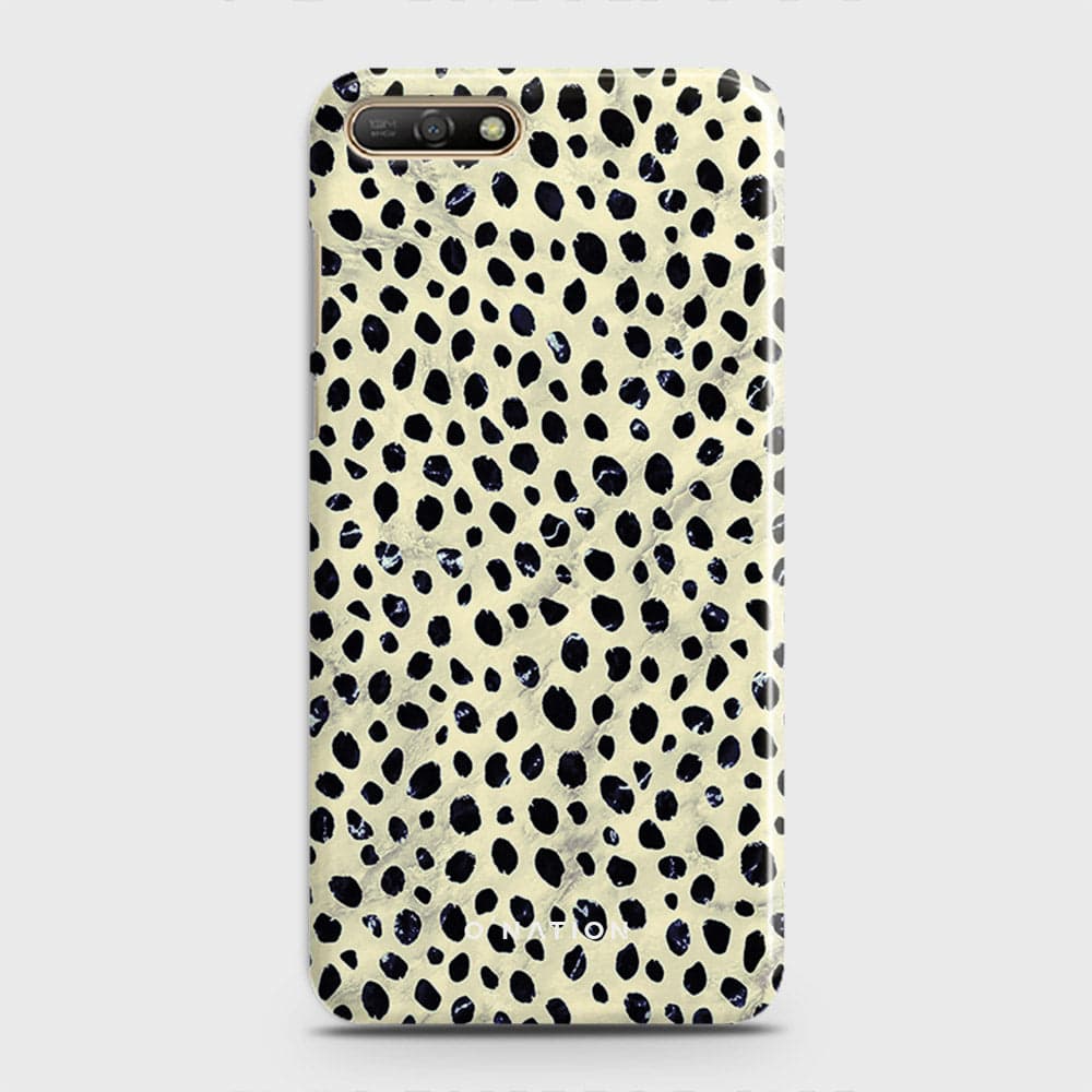 Huawei Y6 2018 Cover - Bold Dots Series - Matte Finish - Snap On Hard Case with LifeTime Colors Guarantee