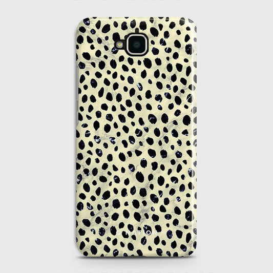 Huawei Y6 Pro 2015 Cover - Bold Dots Series - Matte Finish - Snap On Hard Case with LifeTime Colors Guarantee