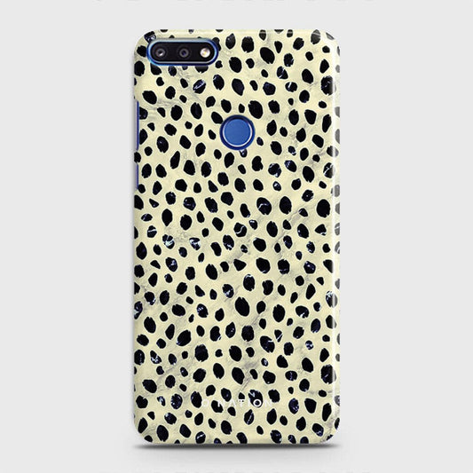 Huawei Honor 7C Cover - Bold Dots Series - Matte Finish - Snap On Hard Case with LifeTime Colors Guarantee