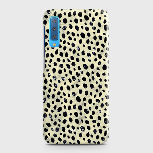 Samsung A7 2018 Cover - Bold Dots Series - Matte Finish - Snap On Hard Case with LifeTime Colors Guarantee