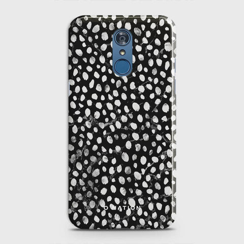 LG Q7 Cover - Bold Dots Series - Matte Finish - Snap On Hard Case with LifeTime Colors Guarantee