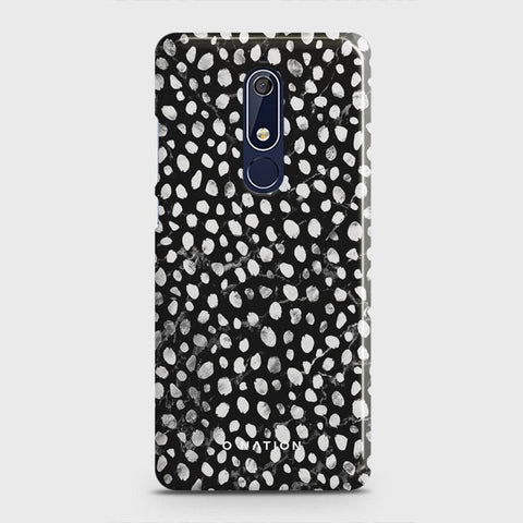 Nokia 5.1 Cover - Bold Dots Series - Matte Finish - Snap On Hard Case with LifeTime Colors Guarantee